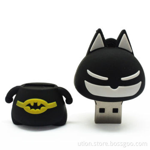 Memory Stick with 1 to 8GB Capacity and PVC Cartoon Design 2.0 Interfaces